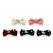 Bedazzled Layered Velvet Bow