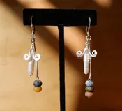 Mix Bag Earrings No. 2 — Bottle of Bread