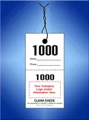 2 Part Custom Security and Bag Claim Checks #LT2C-1
