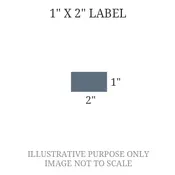 1" x 2" Engraved Label