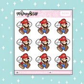 1 UP Man Doodle Sticker