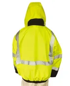 Black with Lime Green Class III Jacket – Quilted Lining