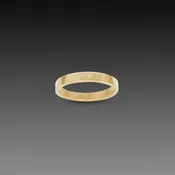 3mm Hammered Gold Band