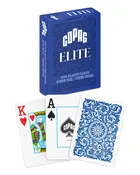 Copag Elite 100% Plastic Playing Cards - Poker Size (Standard) Jumbo Index Blue Single Deck