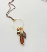 Canyon Spirit Necklace - Handmade Porcelain & Carnelian Agate — Tonya Lov Jewelry