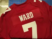 Custom 49ers Nameplate - Custom nameplate, ready to sew