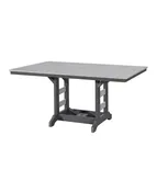 42 in. by 64 in. Rectangle Poly Table