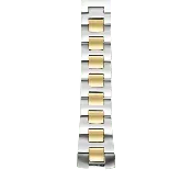 3 Link Two Tone Yellow Gold & Steel Bracelet - Model 1-SS3TG