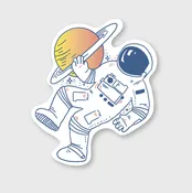 Astronaut Sticker