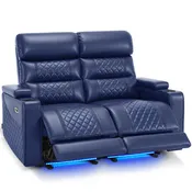 55 in Reclining Loveseat, Home Theater Seating HTS470