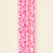 40 oz Tumbler Straw Set-Check Hot Pink