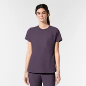 AURA Women's Captivate Crew Neck Tuck-in Scrub Top - Dusk