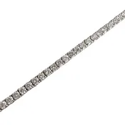 14k White Gold 75 Stone Diamond Tennis Bracelet 3.07ctw G-H VS2 7"