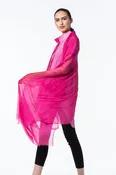Silk Chiffon Shawl in Rose Madder
