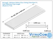 3524 – Rectangle Glass Tubing (VitroTubes™)