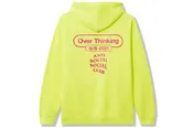 Anti Social Social Club Over Thinking 21 Hoodie Neon Green