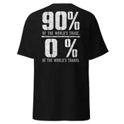 90% of the Worlds Trade 0% of the Worlds Thanks T-Shirt | Merchant Mariner Tee