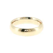 14K Yellow Gold Half Round Comfort-Fit Band