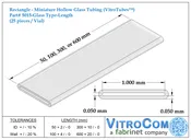 5015 – Rectangle Glass Tubing (VitroTubes™)