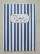 birthday calendar navy