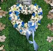 ALWAYS REMEMBER, BLUE AND WHITE