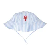 Baby Lobster Striped Cotton Sun Hat, 2 Sizes