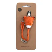 Fox pacifier clip