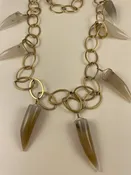 26″ Golden Link /Carnelian Horns/Tribal One