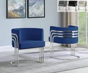 AC224 – 7: Single Accent Barrel Chair in Silver (4 Colors)