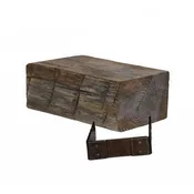 6' BARN BEAM MANTEL EXTENSION (1: Grey Accessories (60"×8"×6")