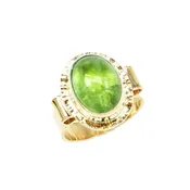 Afghan Tourmaline Cabochon Ring
