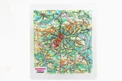 Moscow Region Raised Relief Map, Souvenir size