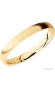 3 mm wide Domed 14K Yellow Gold band.