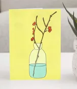 Blossoms and Buds Greeting Card