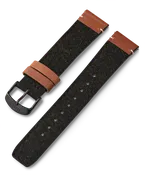 20mm Fabric Strap with Leather Accents