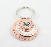 Copper and Sterling Keychain — The Silver Diva