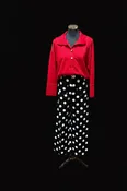 Black Polka Dot Wide Leg Pants