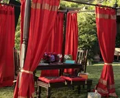 Embroidered Trim Curtains