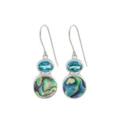 Blue Topaz & Druzy Earring