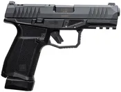 AREX 815537024074 Delta M Gen2 Compact Frame 9mm Luger 15+1 4" Black Steel Barrel, Black Nitride Steel Optic Cut/Serrated Slide, Black Polymer Frame w/Picatinny Rail, Black Stippled Grip, Ambidextrous