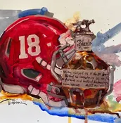 Alabama Football & Blanton's - SEC Bourbon Series by Dirk Walker