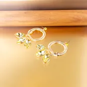 Amie Snake and Stone Earrings