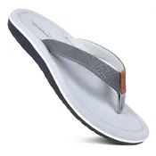 AEROTHOTIC FM402 EDEN NORTHERN DROPLET (GREY) NON SLIP COMFORTABLE THONG SANDAL