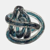 4" Blue Glass Knot