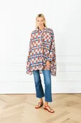 Americana Geometric Boyfriend Shirt