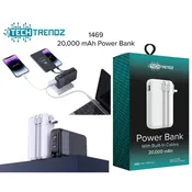 20,000 Mah Power Bank - White by Tech Trendz
