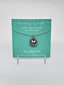 Necklace - Messy Nest - 2 Pearl Eggs