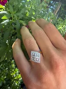 Vintage diamond ring in yellow gold