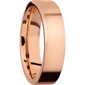 14K Rose Gold with Satin Finish