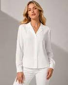 Boss Lady Blouse - White